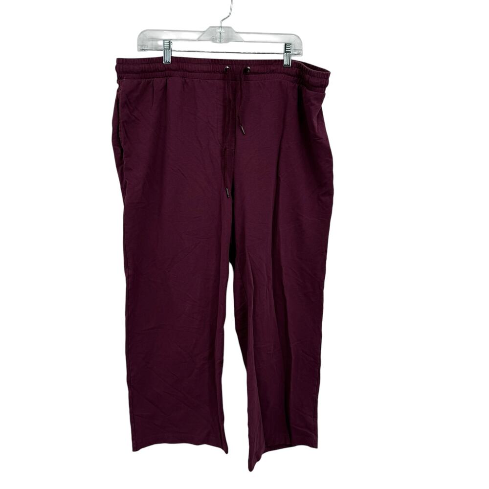 Universal Standard French Terry Wide Leg Sweat Pant Women’s SZ 14-16 Purple
